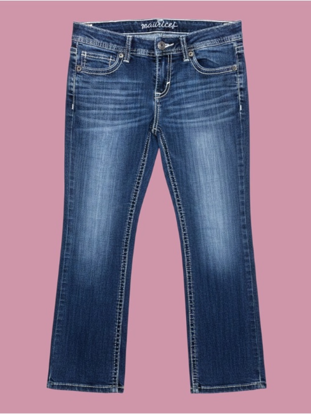 Maurices Women's Straight Leg Jeans - Medium Blue Wash